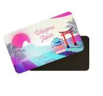 Dhcrafts Multicolor Metal Japan Printed Fridge Magnet, 8.6 X 5.4 Cm
