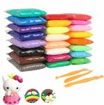 ECLET Eco Friendly Air Dry Clay Fun Toy (Pack of 24)