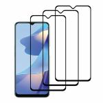 Kite Digital Oppo A16 (Black) Tempered Glass Screen Protector with Edge to Edge Coverage and Easy Installation Kit (Pack of 3)