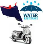 RONISH Waterproof Two Wheeler Cover for Suzuki (Access 125, Blue, Red)