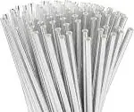 Hippity Hop Silver, Paper Silver Metallic Paper Straw (Pack Of 25)