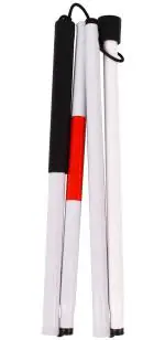 Paxmax 4 Folding Blind Walking Stick For Vision Impaired
