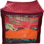 Aadhya Designer Extra Large 10 Inch Saree Cover Quilted Satin set of 1 Pcs Wedding Collection (Maroon) (Marooon)