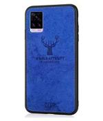 Lejaao Vivo Y73 Vivo 2059 Blue Cloth, Leather, PC and TPU Mobile Back Cover