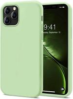 Thermobeans Iphone 12 Light Green Rubber Case Cover With Shockproof And Camera Protection