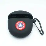 Kolorcase Realme Buds Air 2 Silicone Captain America Case Cover with Hook