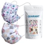QUARANT 4 Ply Designer Protective Surgical Face Mask with Adjustable Nose Pin (Spring Combo, Free Size, Pack of 50)