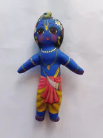 RKSRG GOVARDHAN MART Krishna Balaram Soft and Plush Washable Multicolor Soft Toy Rag Doll Kids Play Children Use Set of 2 Doll