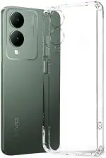BINTAGE Back Cover for Vivo V2310 / Y17s 4G (Transparent, Grip Case, Silicon, Pack of: 1)