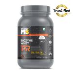 MuscleBlaze Biozyme Whey Protein PR (Molten Chocolate Cake, 1kg / 2.2lbs) | 30g Protein, 3g Creatine Monohydrate & 50mg AstraGin | Trustified Gold Certified