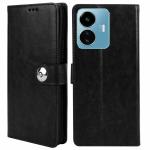 Mobiclonics Button Flip Cover for Oppo A76 | A36 | A96 - Black