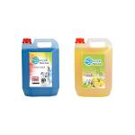 Silversea Home Care Washing machine liquid detergent(blue) + Dish Cleaning Gel (yellow) (5+ 5 LTR)