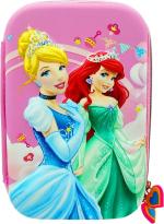 POKSI Disney Princess EVA Pencil Box | Jumbo Size |Accommodate all the stationeries Disney Princess Art EVA Pencil Box l Set of 1 Pink