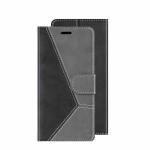 ClickCase Trendy Dual Shade Series For Nokia C20 Plus Grey and Black Faux Leather Mobile Wallet Flip Cover