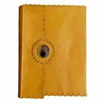 pranjals house Yellow Leather Handmade Diary 40 Pages