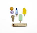 GrapplerTodd Multicolour Wooden Ice Cream Stacking Toy (24 Months and Up)