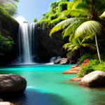 Love Creation 12x18 Size poster print for creative wall art- island-dreams-art-print-11667(Non Sticker)