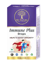 Dr. Nature Immune Plus Drops- Immunity Booster & Helpful in All Types Of Allergies, Flu, Viral infection Health Supplement Dropper (30 ml.)