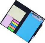 COI Memo Blue and Orange Note pad Organiser/memo Notebook Holder Booklet Block Notes for Making Check List for Office and Gifting Purpose with Tear Off Sheets with Free Pen (Set of 2)