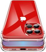 KrKis Iphone 12 Pro Max Transparent Rubber Grip Case Back Cover