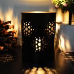 the purple tree Wrought and Cast Iron Christmas Stars Tealight Holder (5x3.5x3.5 inches, White) , Mosaic Candle Holder, Diwali Candle Holder, tealight Holder, Diwali Gift, Best Gift for Diwali, Diwali Decoration