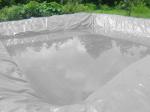 TUFFPAULIN 60FT X 40FT 200 GSM Transparent Pond Liner Super Heavy Duty Tarpaulin Tirpal Tadpatri Tharpai Thadika, Reinforced Eyelets, UV Resistant, Waterproof, 6 Layer MLCL 3D Rib Technology