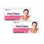Clear & Sure One Step Urine HCG Pregnancy Test Kit (Pack of 2)