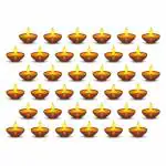 CVANU Beautiful Diwali Diya Vinyl Wall Sticker for Diwali Decoration