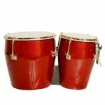 SKYLARK INTERNATIONAL Wooden Bongo Drum (Red)