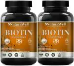 Naturewell Biotin Gummies Vitamins A, C, D, E, B12 And 8 Minerals, 30 Gummies Each (Pack Of 2)