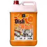 BLISS & BLUSH Dishwash Liquid 5 Liter Orange | 2x Faster Tough Grease Removal & Natural Fragrance| Removes Odour