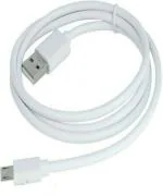 Maxxcen NA 2.4 A Mobile 2.4 AMP Wall Charger Accessory Combo for vivo Y12 Charger with Detachable Cable (White)