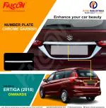 FALCON CAR NUMBER PLATE CHROME GARNISH FOR ERTIGA 2018 ONWARDS