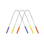 Nurpi oral care steel Tongue cleaner plastic handle 13 x 5 x 1 cm for Adults and Kids Pack of 3