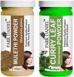 Park Daniel Pure And Natural Mulethi Powder And Curry Leaf Powder, 100 G Each (Combo Of 2) |Hair Care|Dandruff Control hair Powder|Healthy Strong Hair Mask