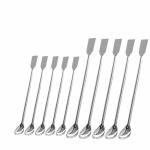 GoLab Laboratory Spatula/Spoon - Stainless Steel, Overall Length 4 Inch, 6 Inch (Pack of 8)