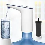RAMA HandyPure Water Dispenser Includes 1 No Of 4 Inch Carbon Candle, White Color