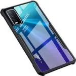 RUPELIK Vivo Y12G (Eagle) Shock Proof Clear Protective Hybrid TPU & PC Transparent Back Crystal Clear Eagle Case Cover for Vivo Y12G / Y12s / Y20T / Y20i / Y20A / Y20G / Y20s / Y20 (Black/Transparent)