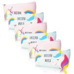Parteet Multicolor Unicorn Pouches ,Pack of 6