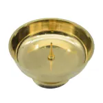 pujaNpujari Dhoop Cone Stand for Pooja Room Brass Incense Holder (Gold)