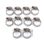 DELTA Stainless Steel Adjustable Hose Clamp for Gas Pipe Fuel Pipe & Water Pipe Size 10-15mm