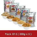 Yuvraj Combo of Bikaneri bhujiya , Namkeen ,snacks 200 g (Pack of 5)