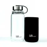 The Better Home Black Glass Water Bottle With Infuser