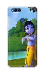 Case Club Multicolor Silicon Shock Proof Back Cover for Honor 7X