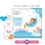 FABIE BABY Medium Diaper Tested In USA (32Pcs) & FABIE BABY Baby Lotion - MADE IN DUBAI (250ml)