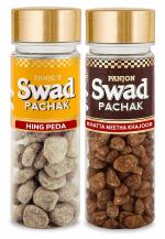 Panjon Swad Mouth Fresheners Mukhwas | Hing Peda & Khatta Meetha Khajoor Pachak | 2 Bottle