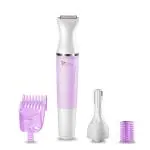 Syska FT009 Grooming Kit 120 min Runtime 4 Length Settings (White, Pink)