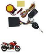 Qiisx Tubeless Motorcycle/Bike Alarm Security System Button Remote Key Anti-Theft Alarm with Dual Remote Control for TVS Apache RTR 160 4V