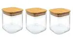 INDUSBAY Clear Glass Jars & Containers 240 Milliliters