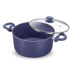 Prestige Ceraglide Ceramic Coating Non-Stick Aluminium Cookware Casserole 24 Cm (4.8 Litre) With Glass Lid